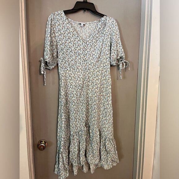 LUXOLOGY blue floral dress. Size medium. - Picture 3 of 12